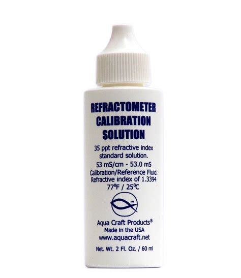 refractometer calibration solution aquacraft products safety data sheet|Safety Data Sheet .